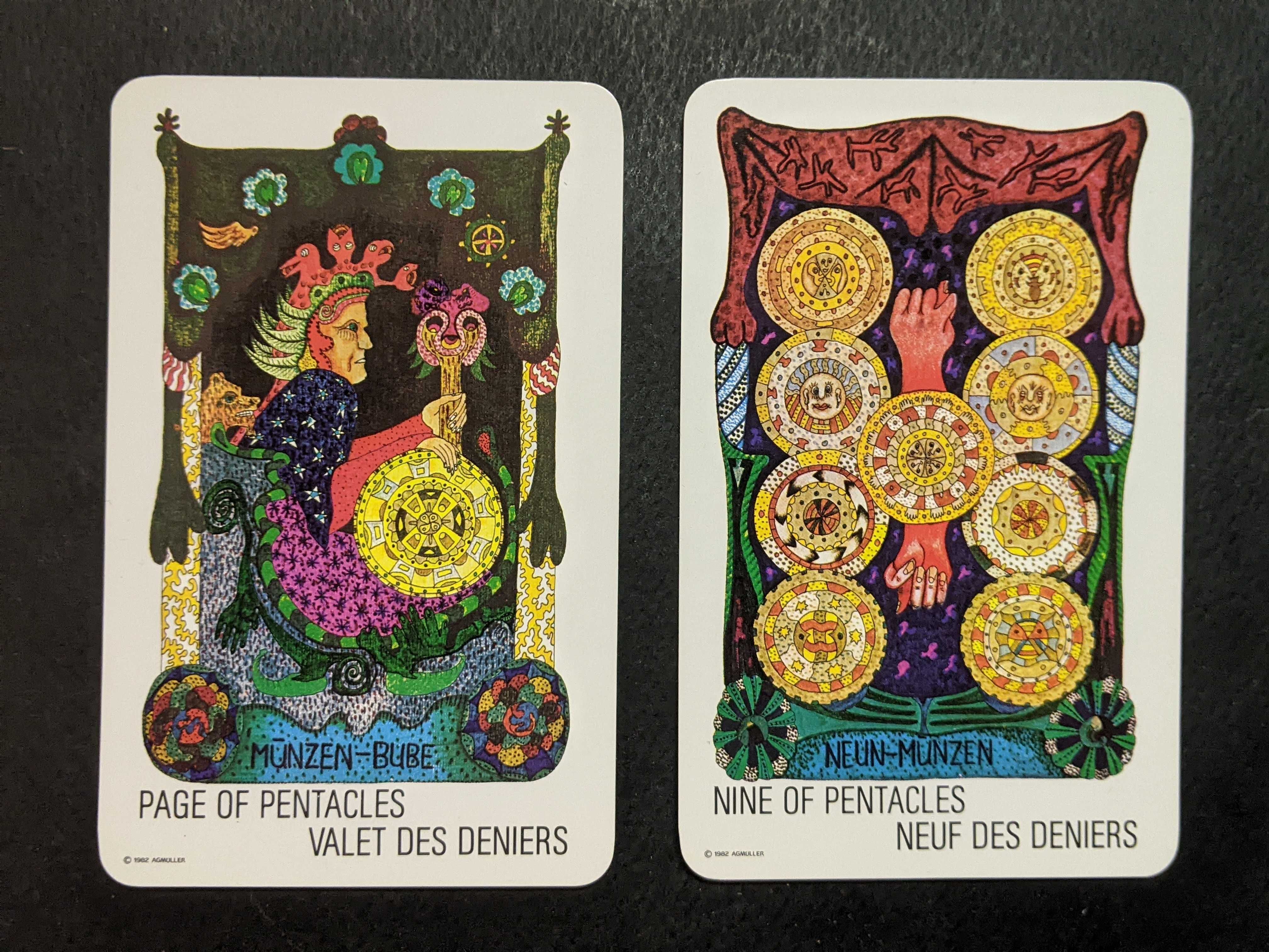 set 78 CARTI TAROT joc "ZIGEUNER TAROT" (Tarot tiganesc) pt Ghicit