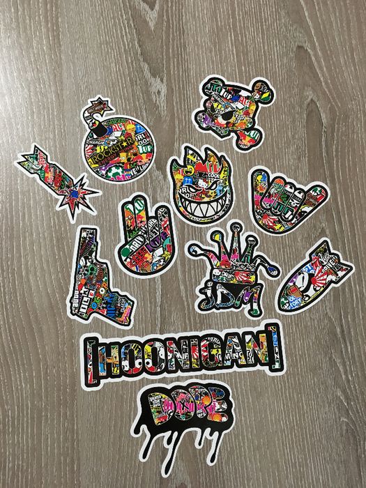 Стикери Sticker Бомб BOMB 13 бр. СУПЕР качествени PVC фолио стике