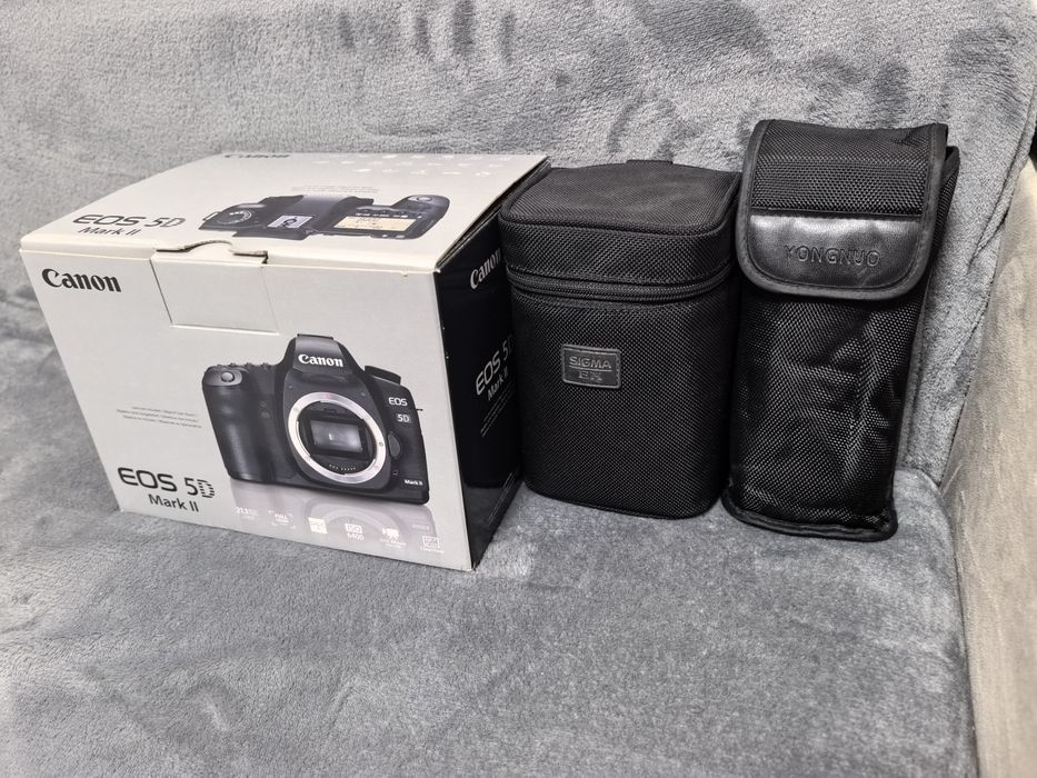Canon 5d mark II + обективи, светкавица и аксесоари