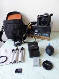 Nikon D5300, pachet complet, geanta, cutie, accesorii