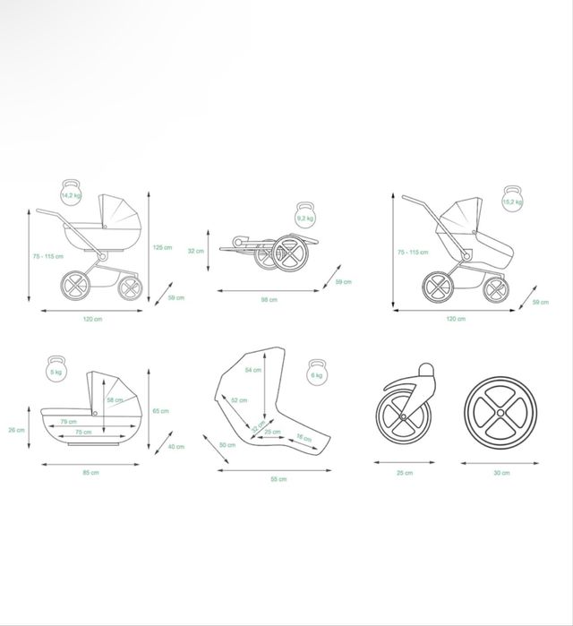 Cărucior 3 in 1, baby lux, tropical