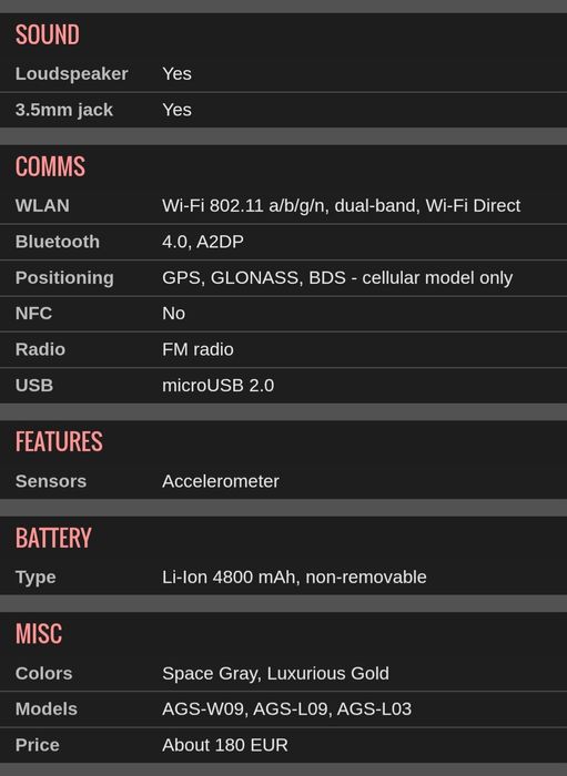 Tableta Huawei MediaPad T3
