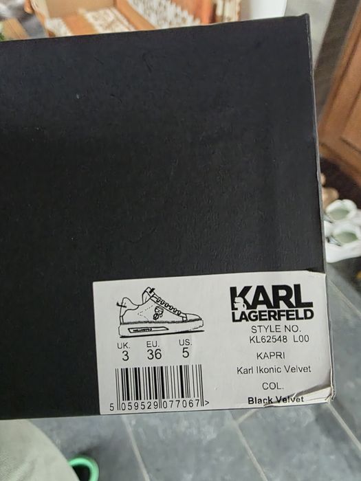 Sneakers karl lagerfeld,efect de catifea,EDIȚIE LIMITATA!!!