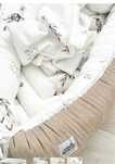 Baby Nest Beige With Birds Antiallergic Cotton