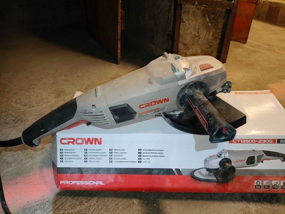 Ъглошлайф Crown Tools - CT13500-230S, Ø 230 mm