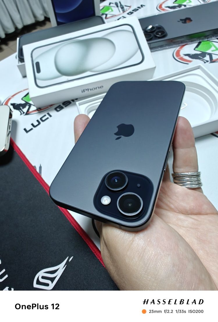 iPhone 15 5G (Black Titanium) 128Gb Full Box NOU Desigilat Ofertă Preț