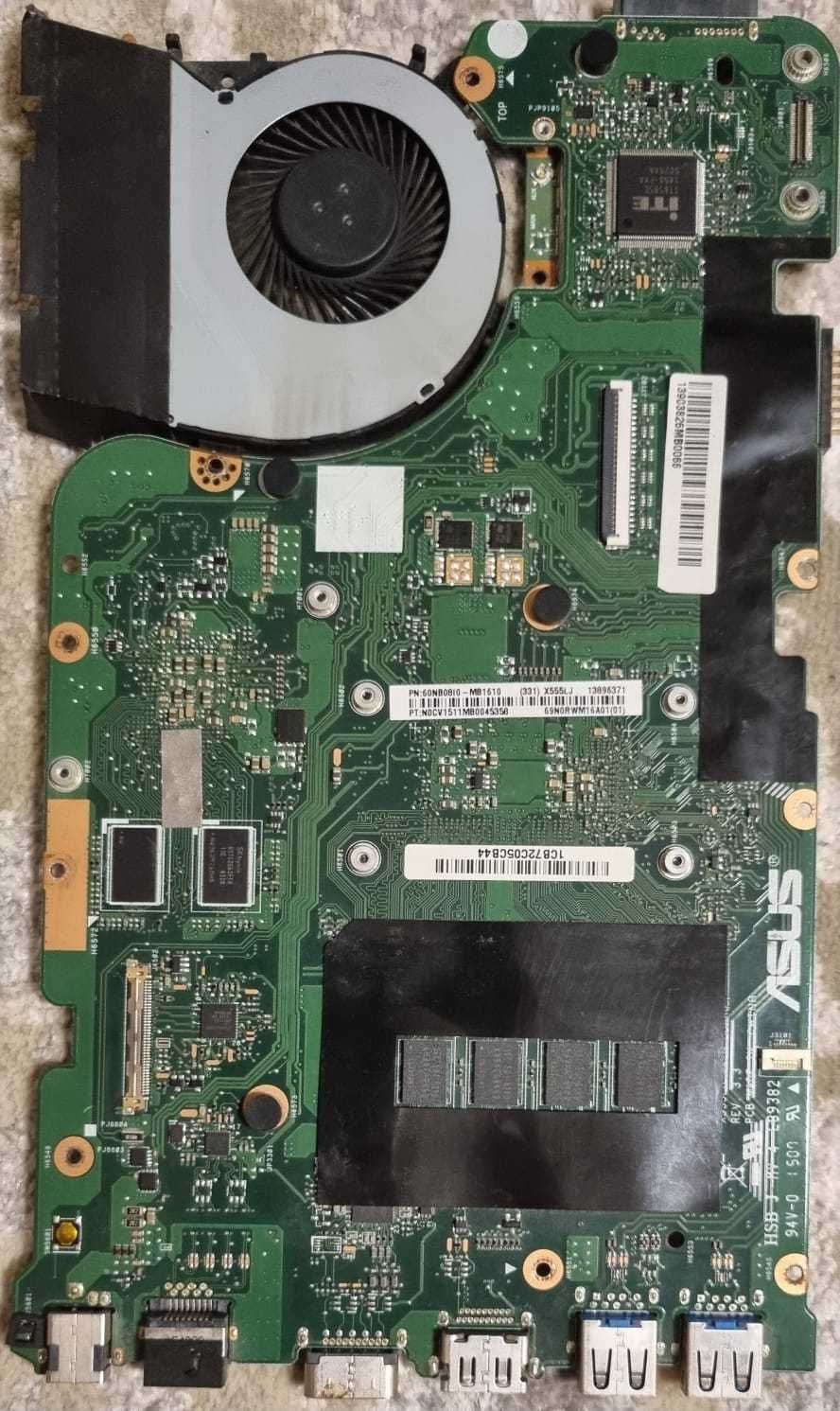 Placa de baza ASUS md x554L cu procesor I3