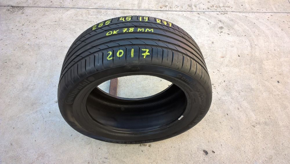 O anvelopa vara 285 45 19 continental sportcontact 5 run flat 7,5 mm