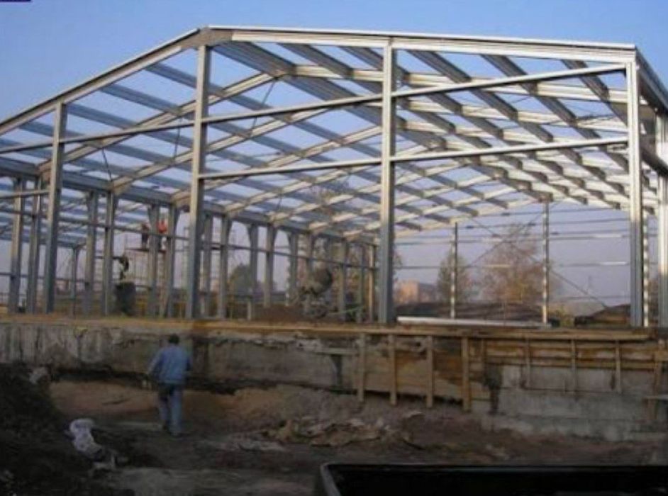 Ангары под ключ, холодильные камеры, навес, ворота изготовление. Цех