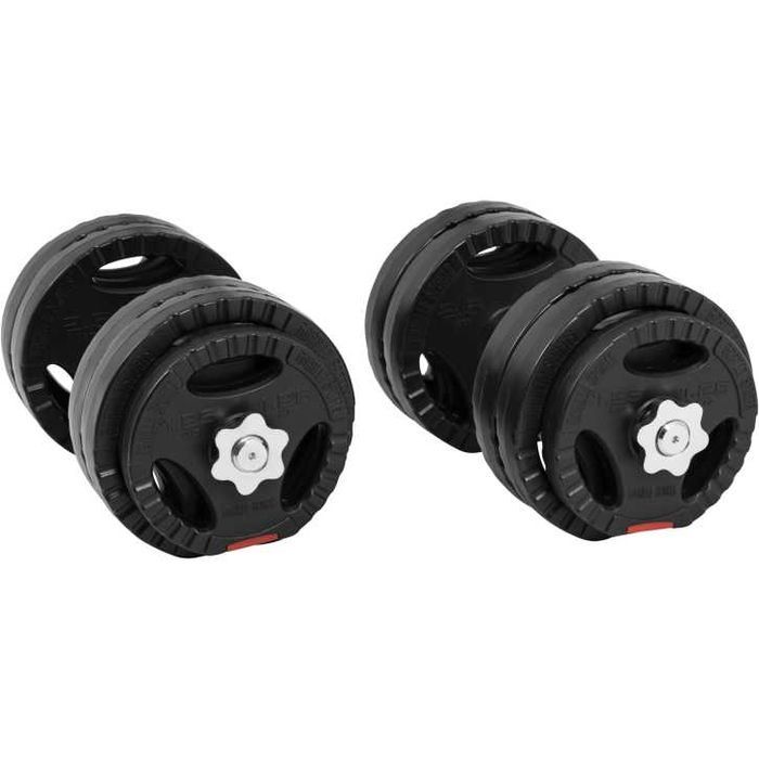 Set gantere reglabile din ciment cu discuri cu prindere 30KG