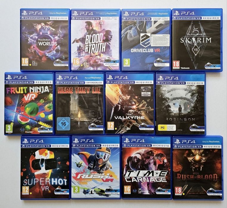 Ochelari VR cu manete + jocuri , PS 4 , PlayStation 4