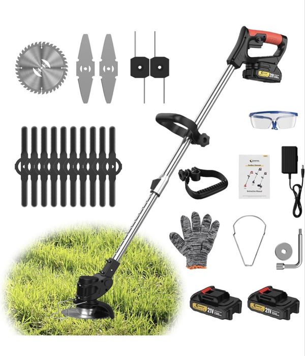 Masina de tuns iarba. Acumulatori 24v . 2 baterii.