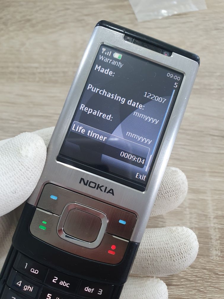 Nokia 6500 Slide Silver Excelent Original!