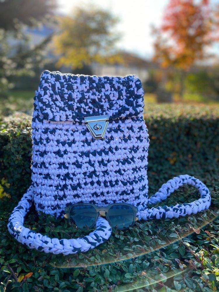 Ръчно плетени дамски чанти и раници Yarn / Макраме
