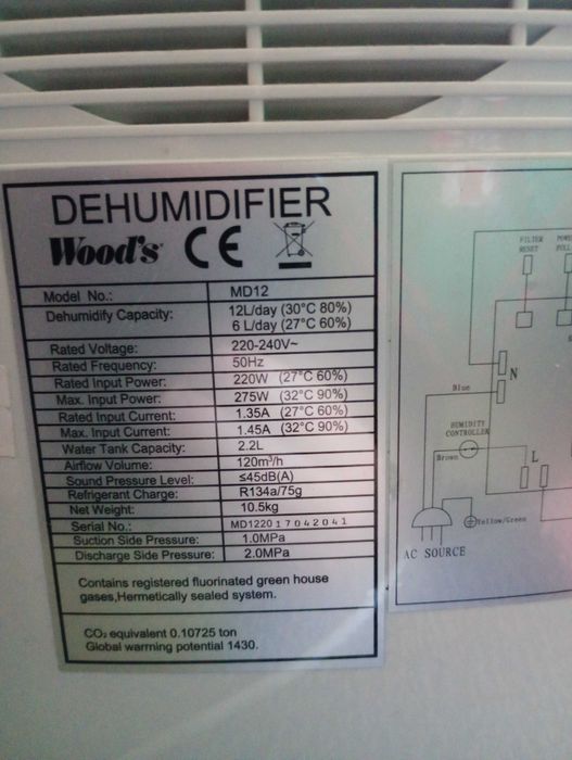 Dezudimificator Woods