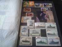 Колекция от 2 класьора пощенски марки различни