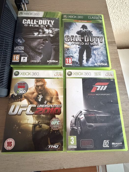 Xbox 360 s Бартер  9 игри + 5 вградени 12 фигурки портал GTA 5 forza