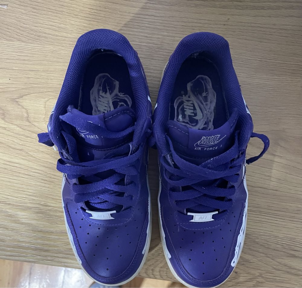 Af1 skeleton purple