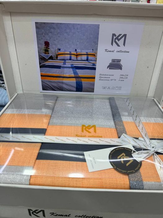 Постельное бельё в подарочной коробке