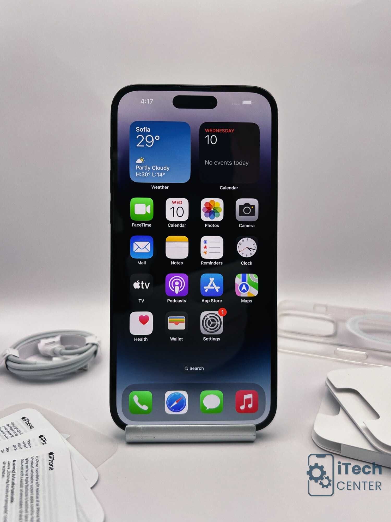iPhone 14 Pro MAX, 256GB, Black, 94% батерия, КАТО НОВ, 1г. ГАРАНЦИЯ!