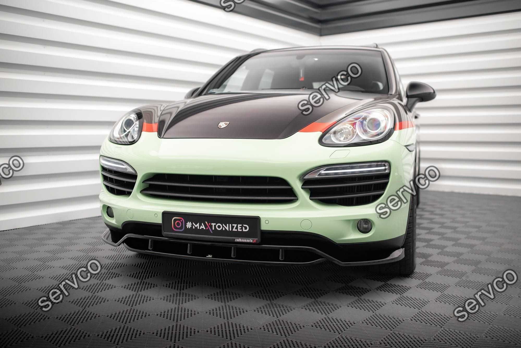 Prelungire bara fata Porsche Cayenne Mk2 2010-2014 v1 - Maxton Design