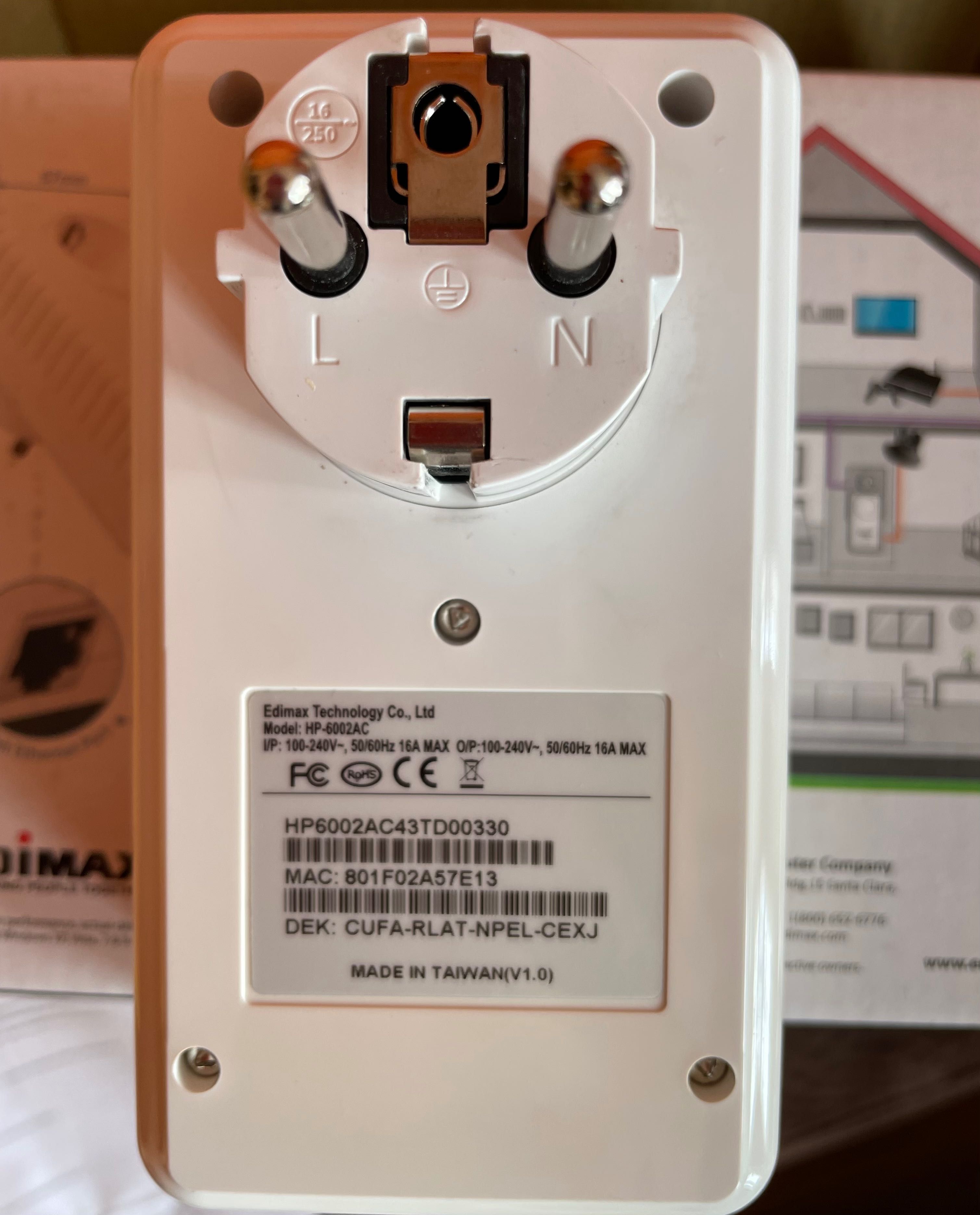 Power line adapter Edimax HP 6002 AC