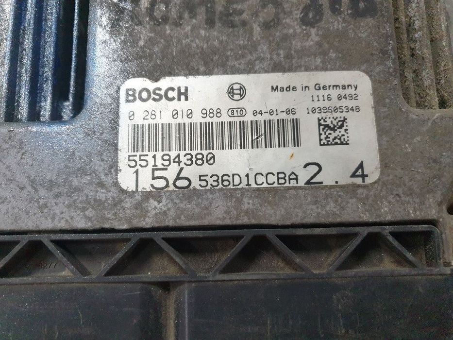 Calculator motor ALFA ROMEO 145 930_ 1994 - 2001 2.0 16V Quadrifoglio AR 32301 BOSCH 0281010988   55194380