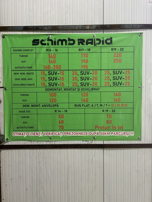 Servicii vulcanizare