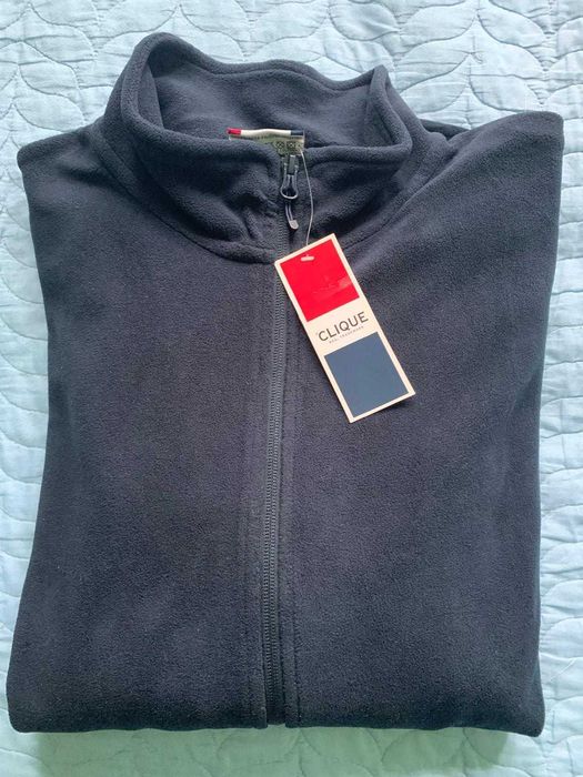 Bluza cu fermoar flece ski-drumeție  navy marca Clinique mărimea XL
