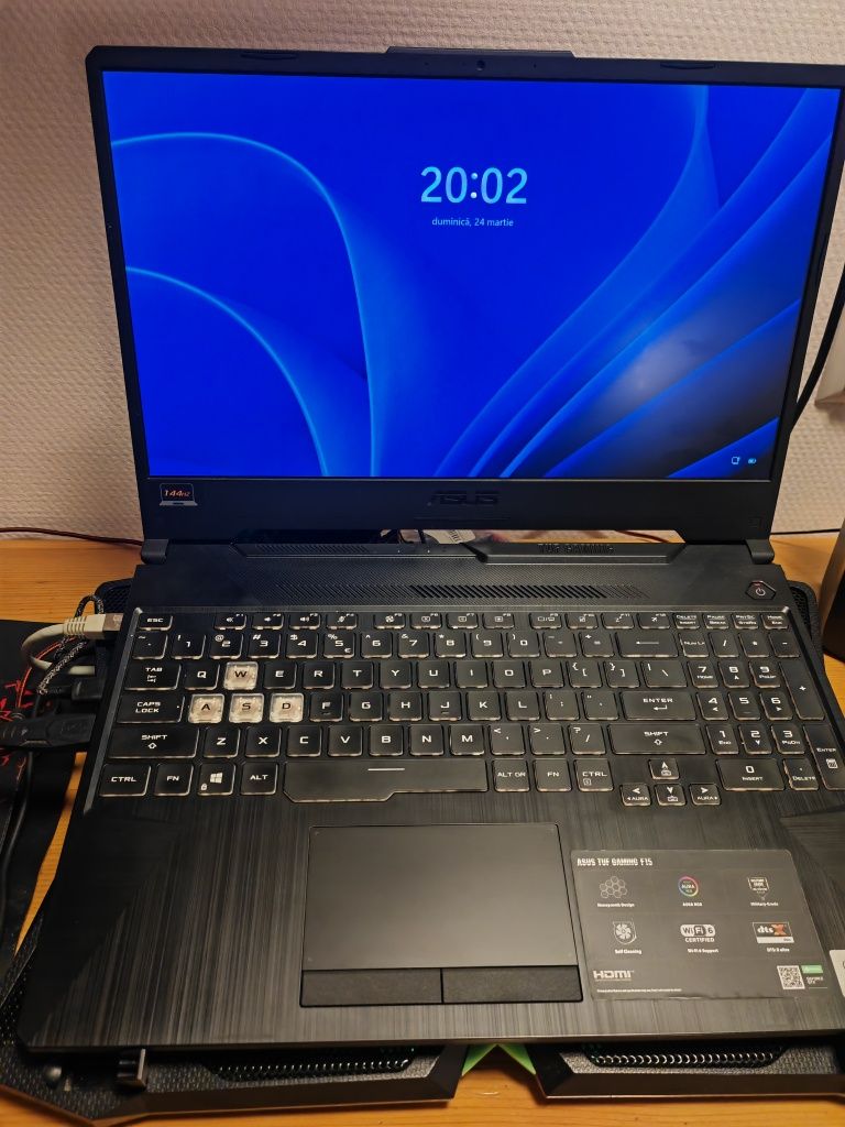 Laptop Asus TUF Gaming F15 + cooler cadou