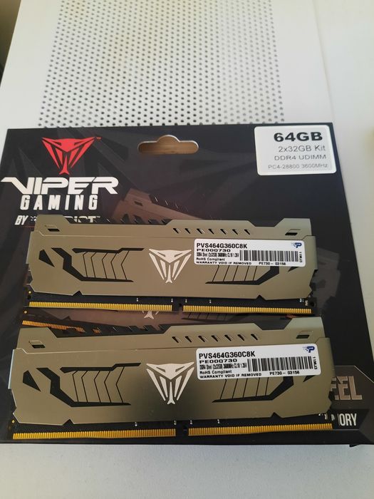 Рам памет Patriot Viper 64GB DDR4 3600mhz