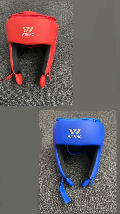Боксерский шлем wessing синний и красный