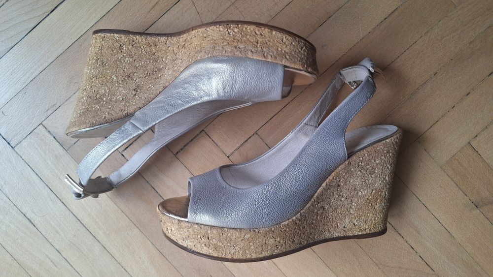 Sandale piele platforma 39, ca noi