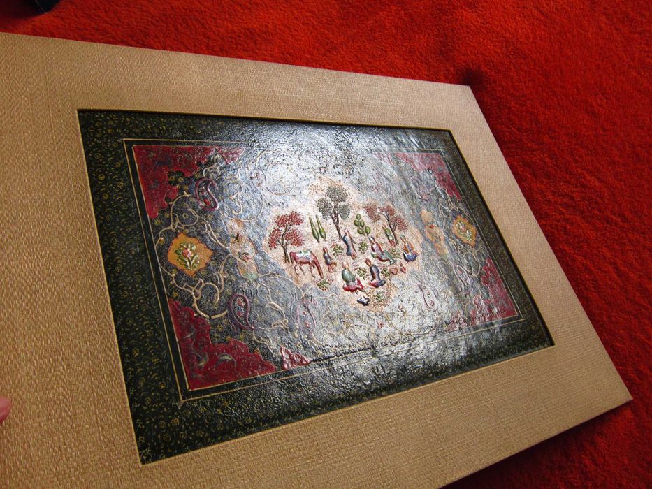 cadou rar tablou vintage handmade Asia Tibetan