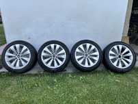 Jante Volkswagen R17 5x112 + anvelope iarnă