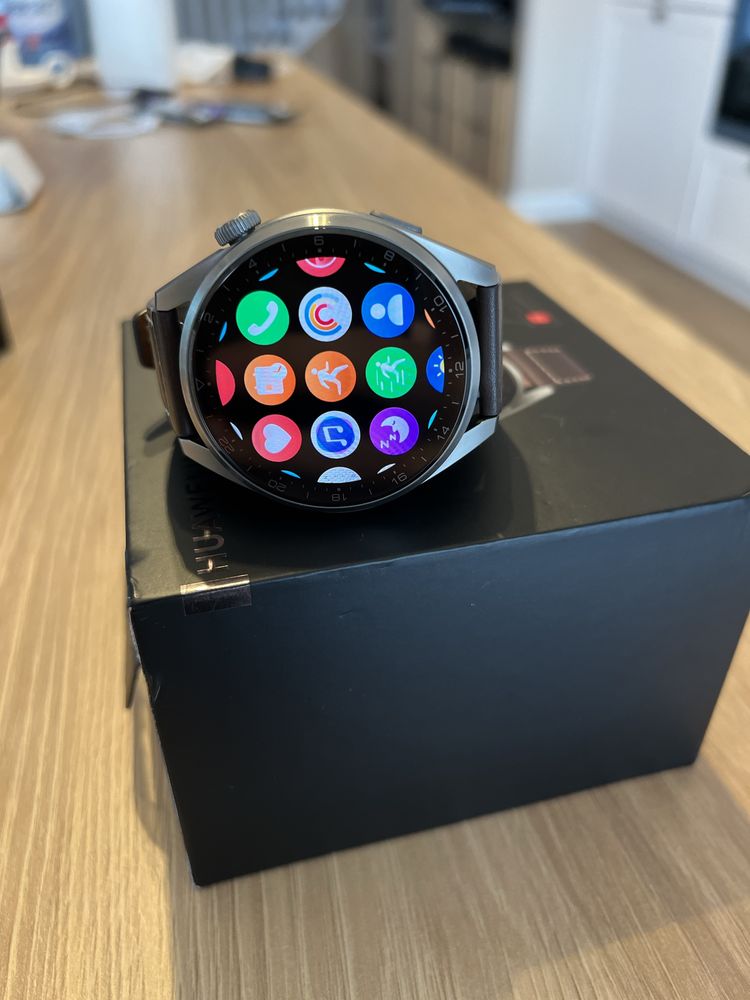 Smartwatch Huawei Watch 3 Pro, 48mm, Classic, Brown Leather