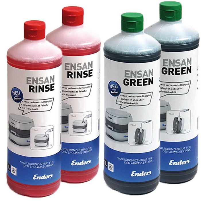 Промо комплект препарати за химическа тоалетна Enders Green и Rinse