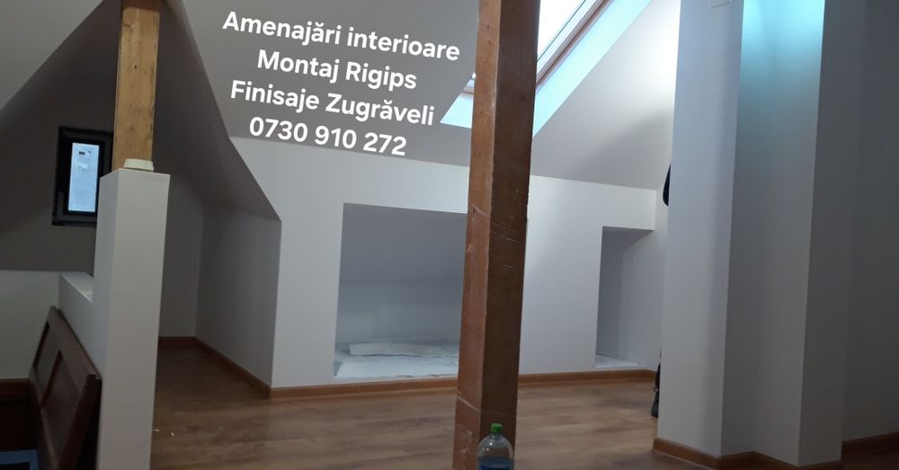 Montaj Rigips, Zugravit, Tapet.