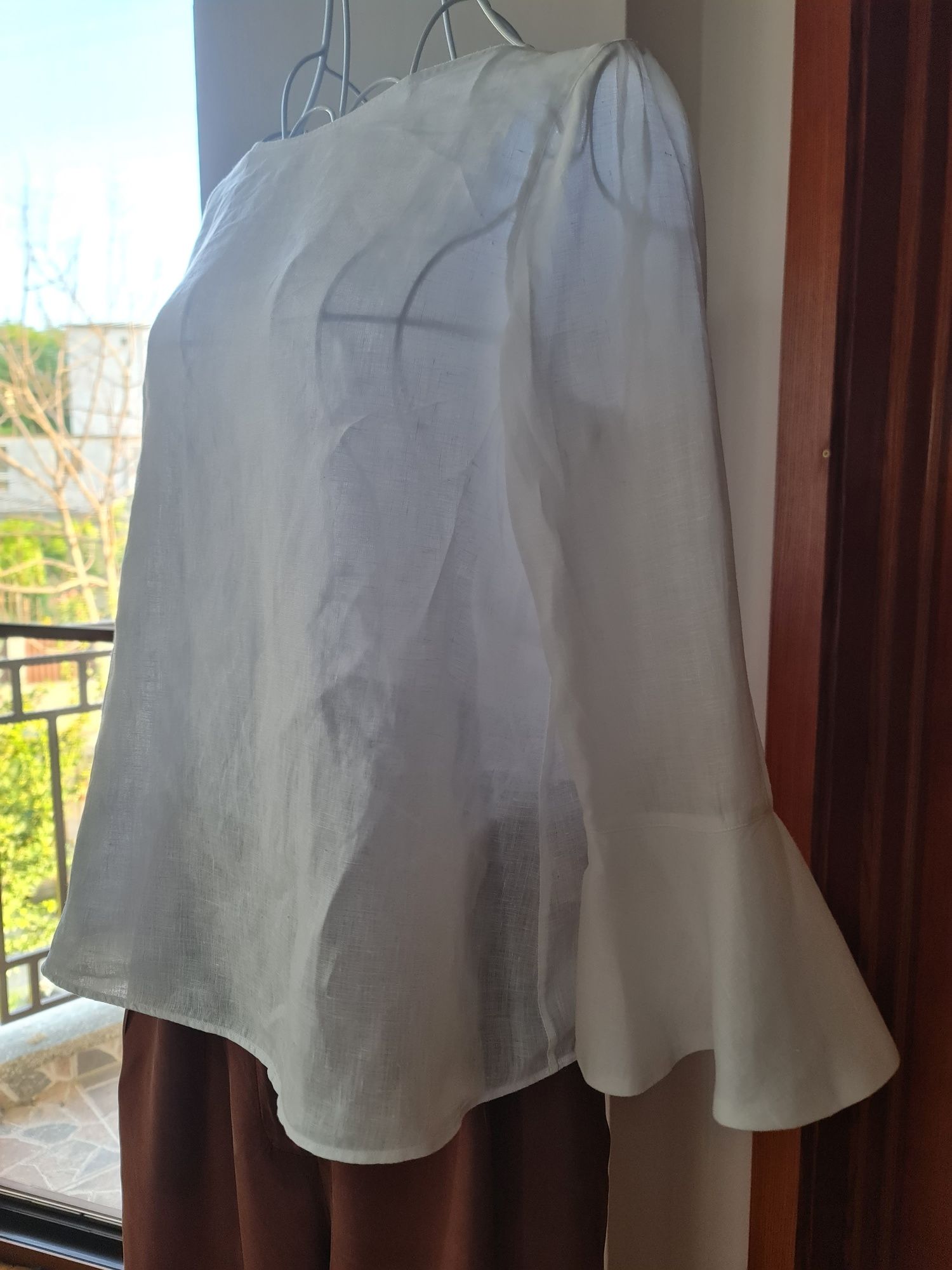 Bluză de in Massimodutti nou, fără etichetă