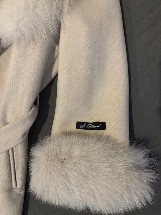 Палто alpaca естествен косъм