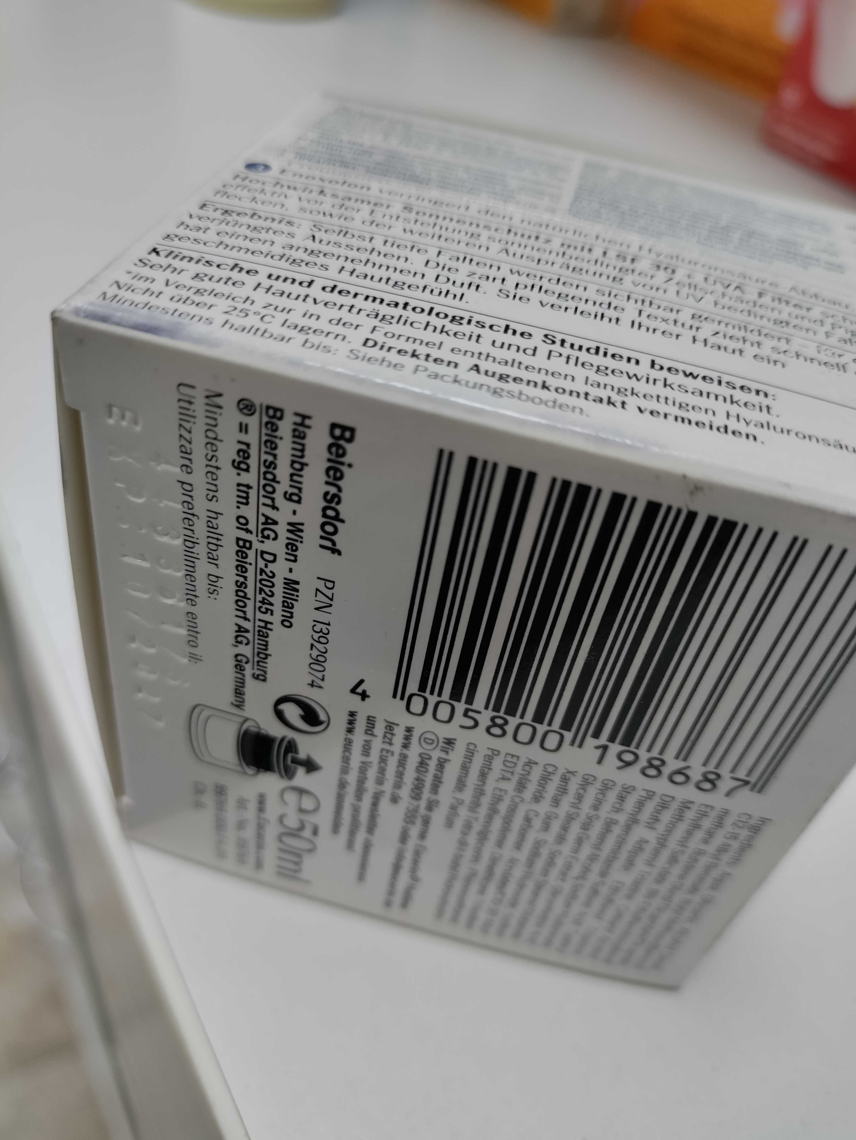 Eucerin hyaluron-filler дневен крем с spf30