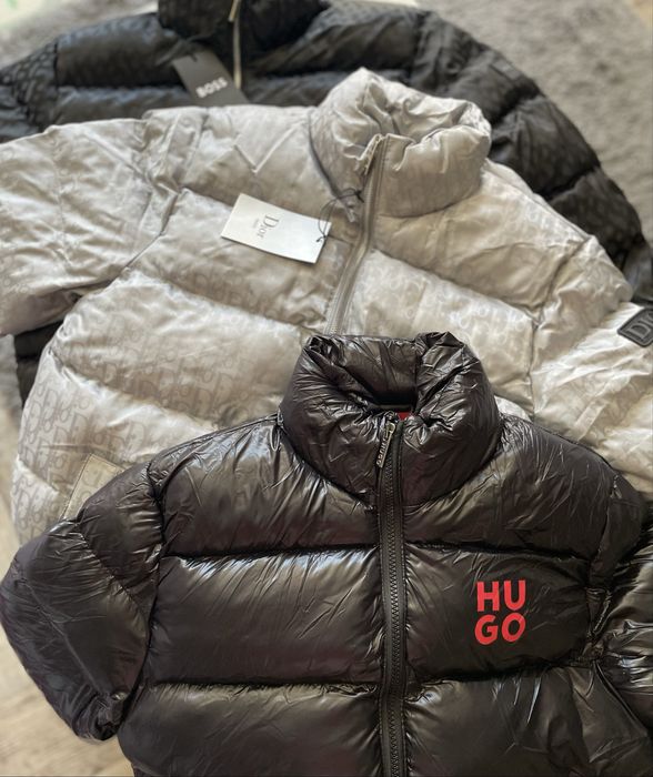 Мъжко зимно яке в черен цвят Hugo Boss