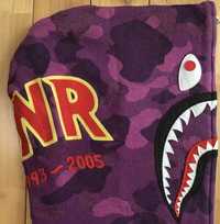 BAPE Jacquard purple camo Shark full zip hoodie A Bathing Ape