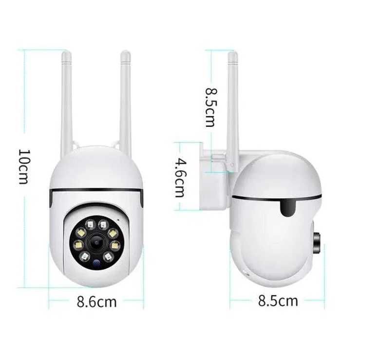 Камера въртяща 360° FULL HD нощно wi-fi камера с две антени
