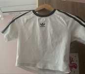 Adidas бяла тениска/ топ