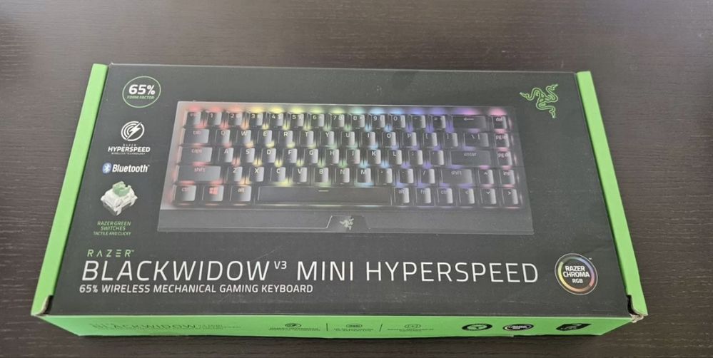 Razer BlackWidow V3 Mini HyperSpeed (Green Switch), Black