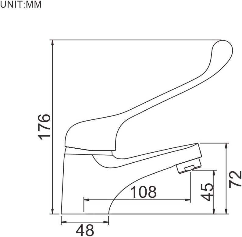 Baterie baie maner medical, Baterie chiuveta, cromata, IBERGRIF M11053