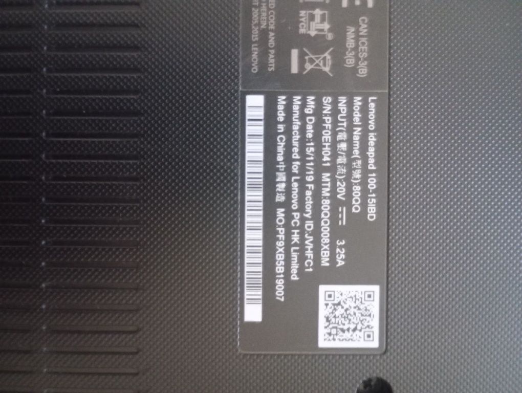 Лаптоп Lenovo ideapad 100-15IBD