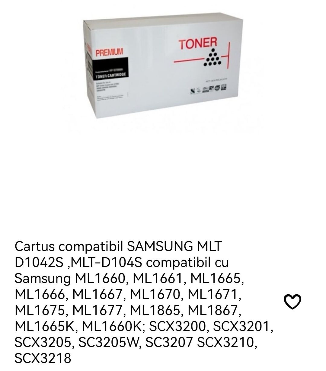 Cartuș Toner imprimanta Samsung vezi detalii în descriere