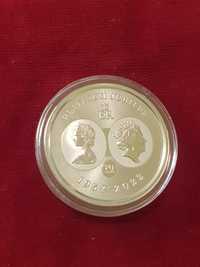 Platinum Jubilee монета 1 oz 999 сребро